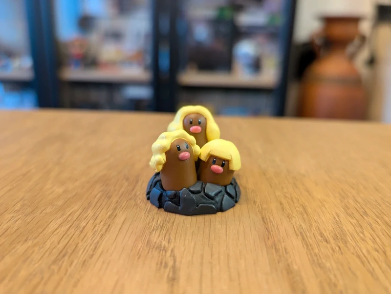 Pokémon Tomy T-ARTS Figurine Dugtrio Alola