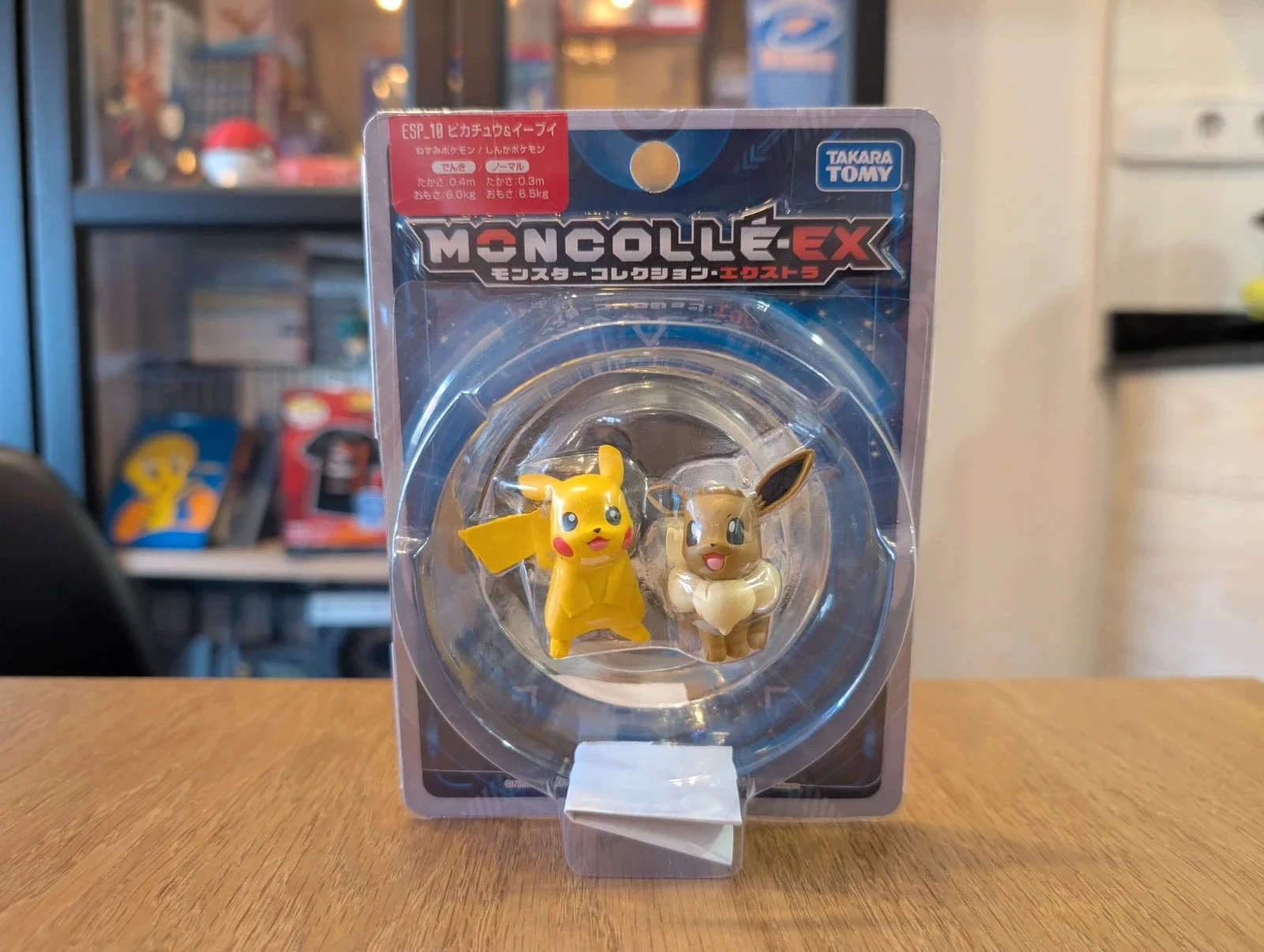 Pokémon Tomy figurine ESP_10 Eevee & Pikachu