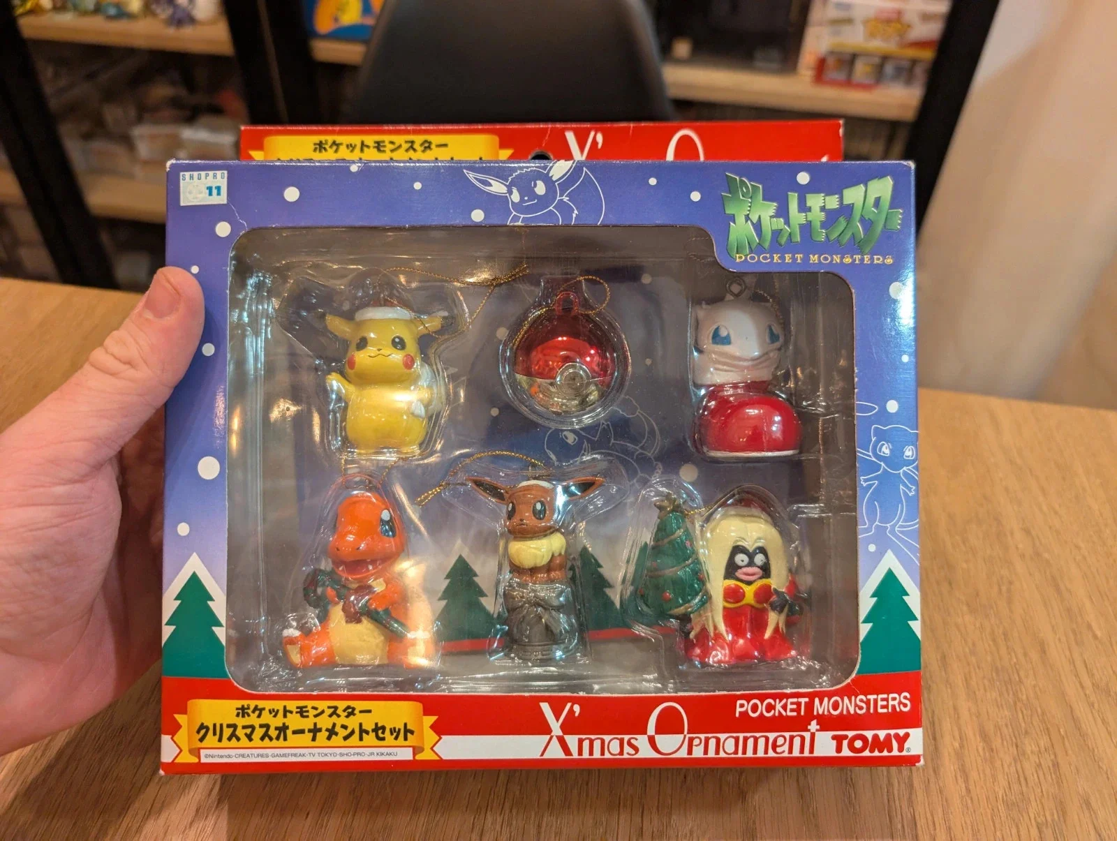 Pokémon Tomy Xmas Ornament Set